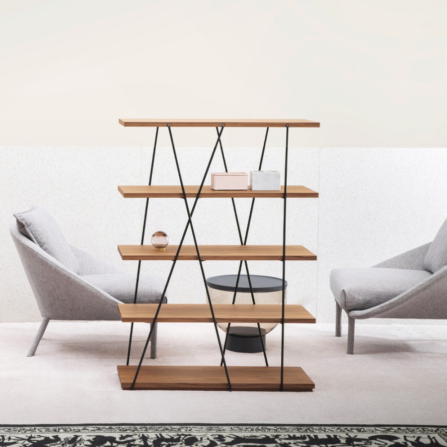 Venditore Miniforms Bookcase Matassa Nero Shop Forma Design | Bookcases