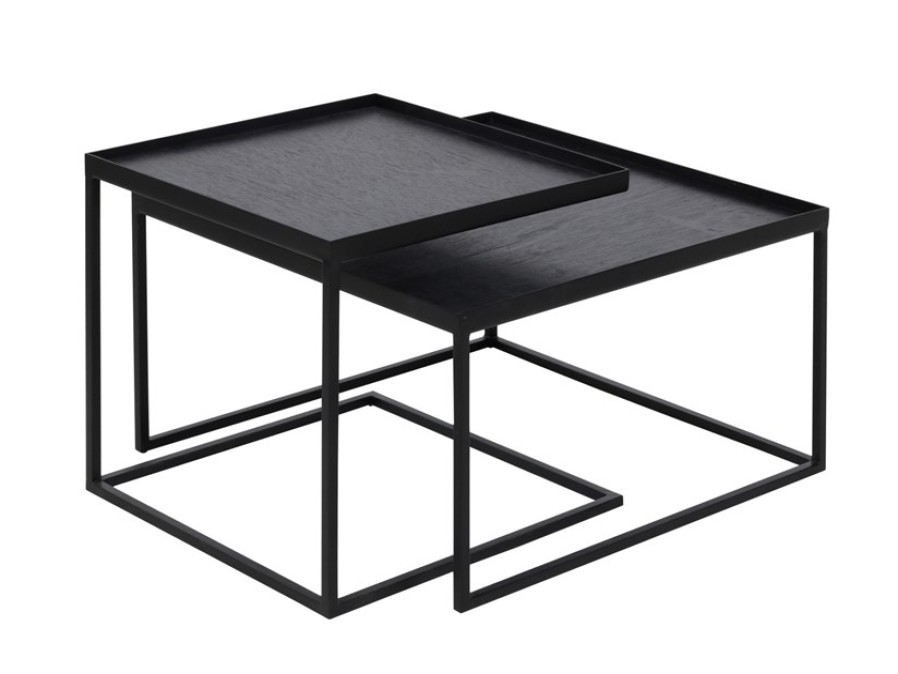 Venditore Ethnicraft Square Tray Coffee Table Set Shop Forma Design | Bedside Tables