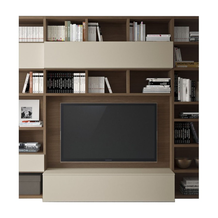 Venditore Pianca Tv Cabinet And Modular Bookcase Spazioteca & Spazio Shop Forma Design | Bookcases